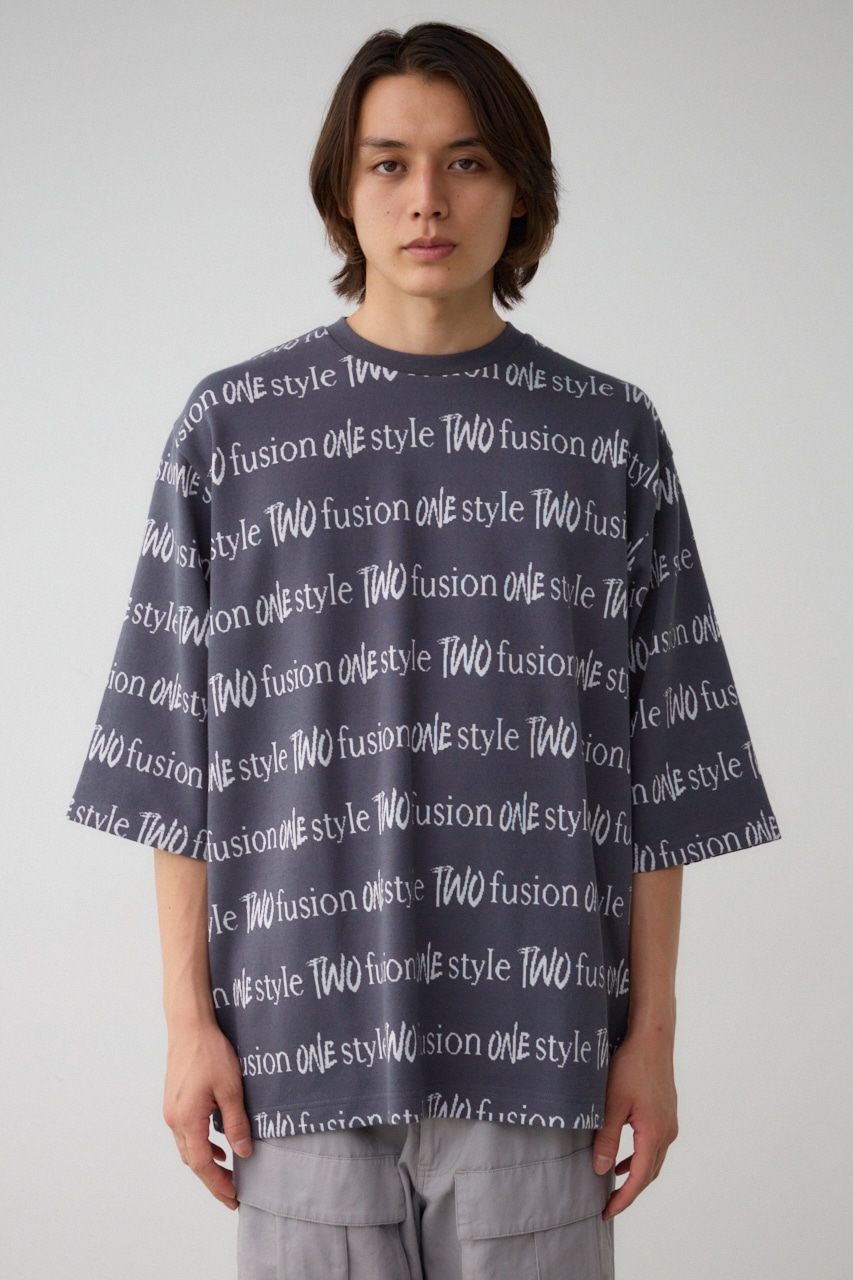 ジャガード総柄7分袖トップス｜MEN｜251HAC90-074G｜AZUL BY MOUSSY