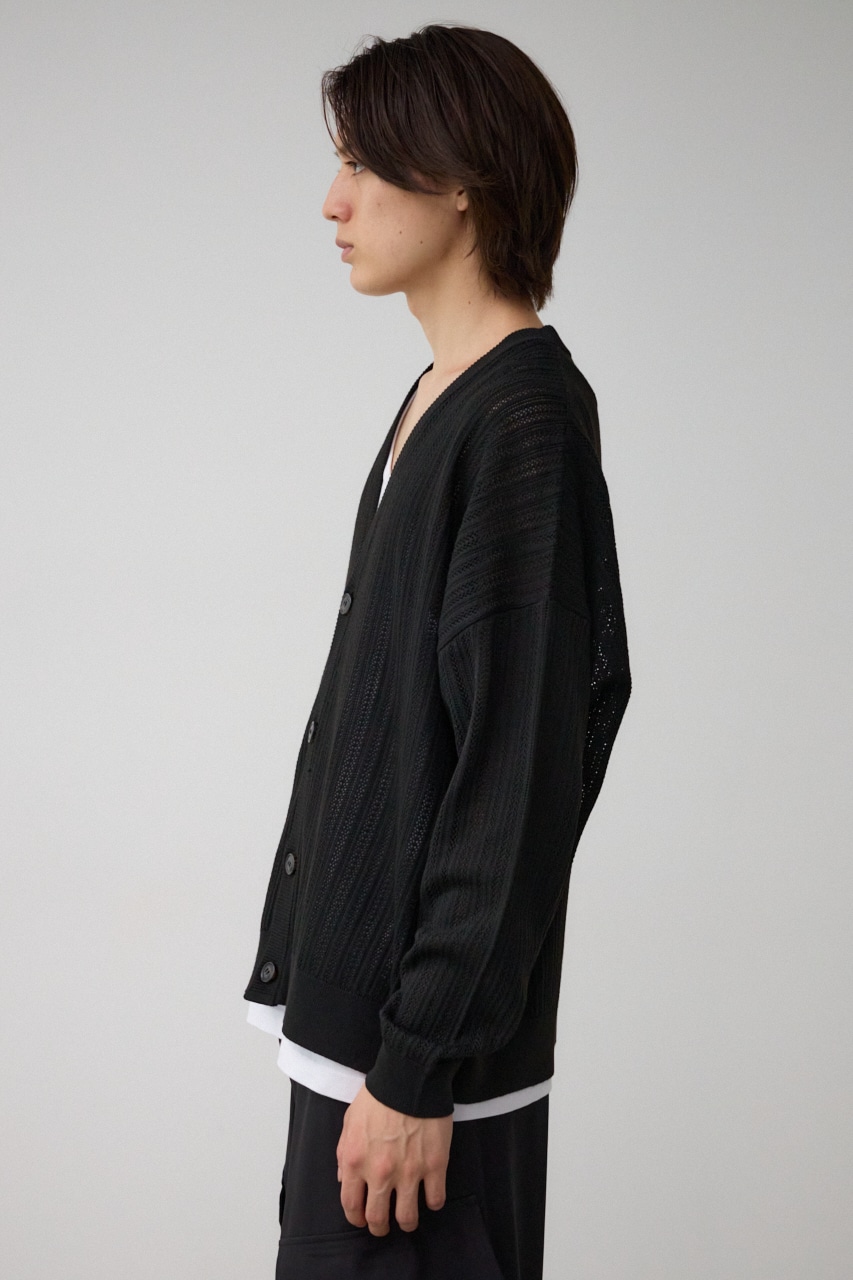 クロシェフラワーニットカーディガン｜MEN｜251HAT70-046G｜AZUL BY