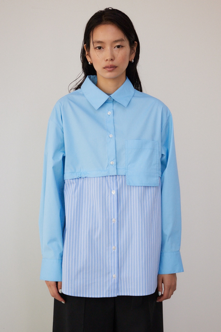 PLUS】マルチウェイデザインシャツ｜WOMEN｜250HSP30-473C｜AZUL BY