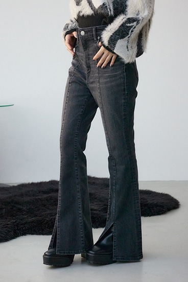 AZUL DENIM センターステッチスリットフレアデニム｜WOMEN｜250IAA12