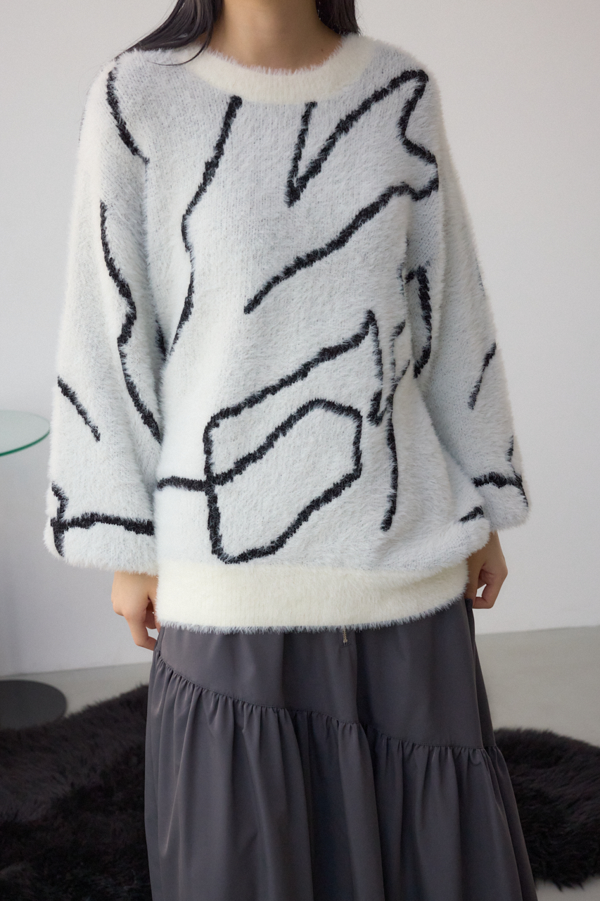 ニュアンス柄ニットトップス｜WOMEN｜250IAB70-1121｜AZUL BY MOUSSY