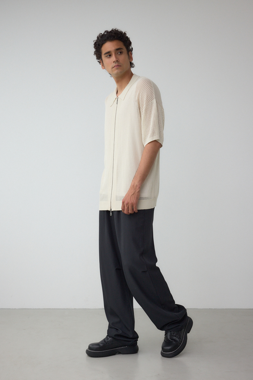 ポロ襟ジップニットトップス｜MEN｜251IST70-303E｜AZUL BY MOUSSY