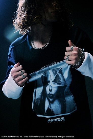 LADY GAGA】ショートスリーブTEEブラック｜WOMEN｜250JSX90-4661｜AZUL