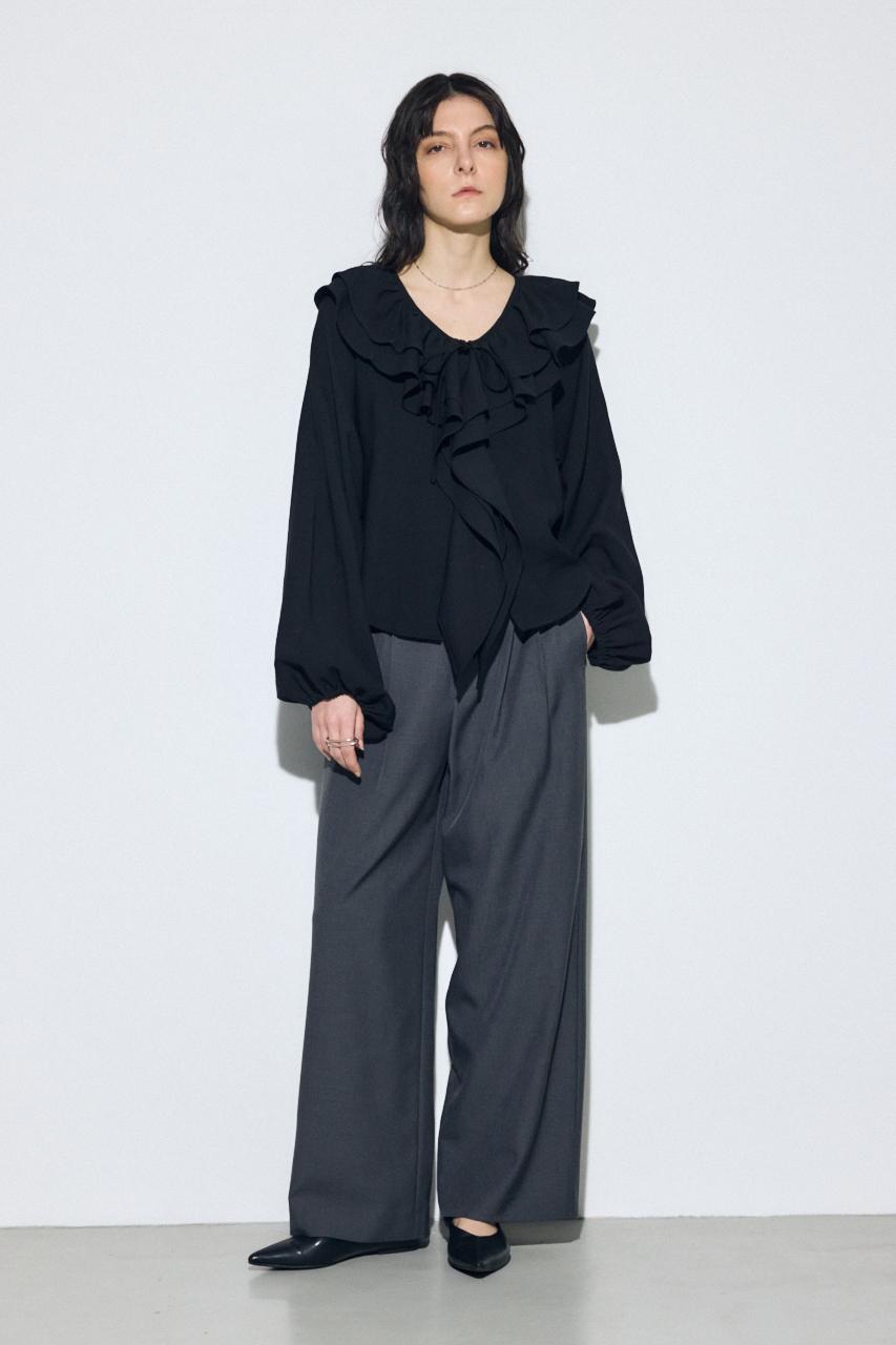 SS先行アイテム】ラッフルロングスリーブブラウス｜WOMEN｜250JSY30