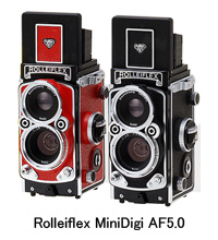 駒村商会、二眼レフ「ローライ」のミニチュアデジカメにAFつきの新作