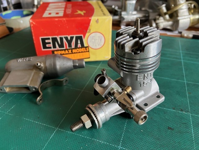 Enya 15 MK IV Glow model aero engine with silencerBamopro