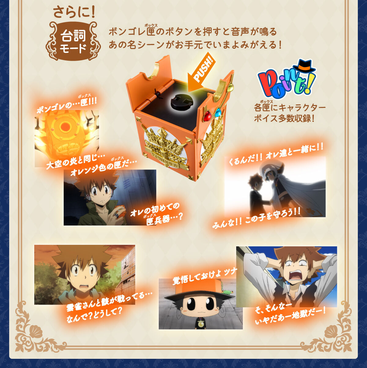 Katekyo Hitman Reborn! Special Memorize Vongola Box & Vongola Ring