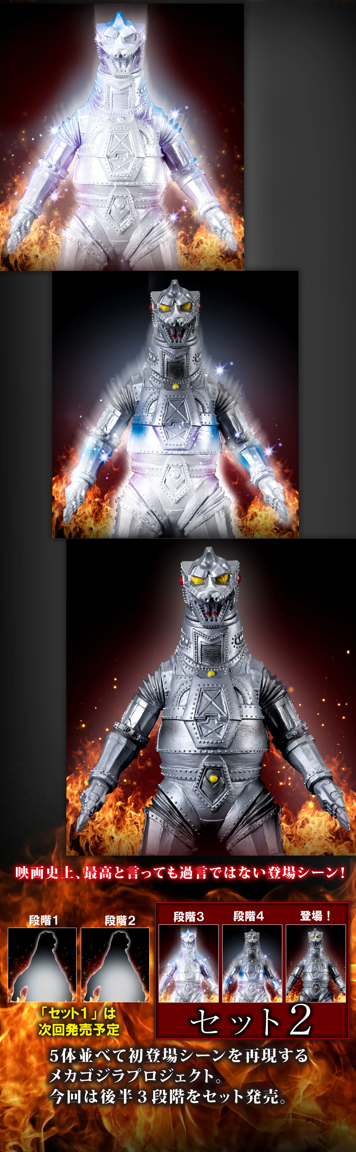 怪獣番外地メカゴジラプロジェクト ゴジラ対メカゴジラ 初登場セット2