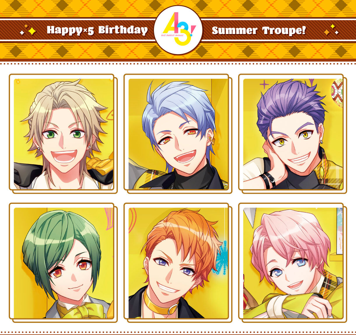 A3! ホログラム缶バッジ ～Happy×5 Birthday Summer Troupe