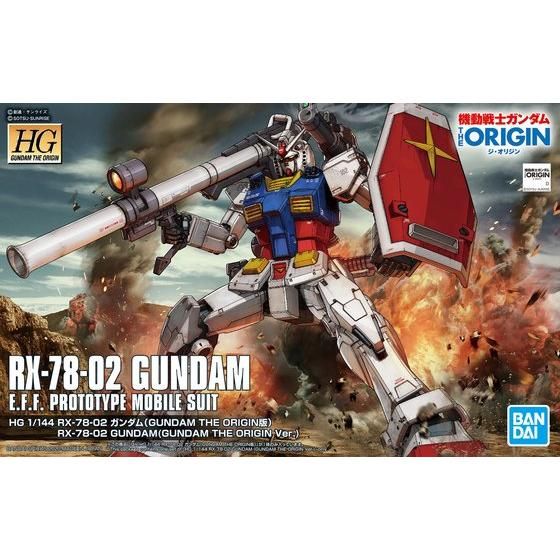 HG 1/144 RX-78-02 ガンダム(GUNDAM THE ORIGIN版)│株式会社BANDAI