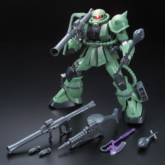 PG 1/60 MS-06F「ザクII」+ウエポンズ アニメーションカラーバージョン