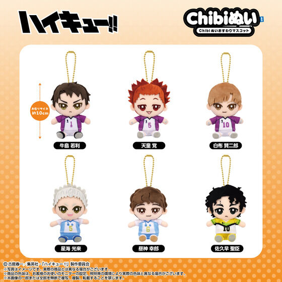 Chibiぬいおすわりマスコット 牛島 若利 | ハイキュー!! おもちゃ