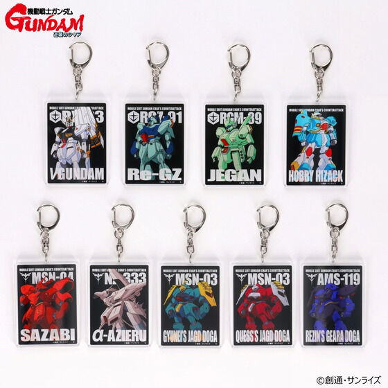 νガンダム、リ・ガズィ、ジェガン、サザビー、ヤクト・ドーガ