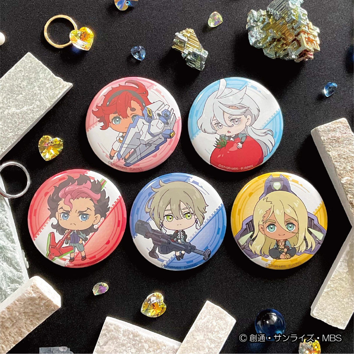 機動戦士ガンダム水星の魔女 ちょこそば トレーディング丸缶バッジ(BOX