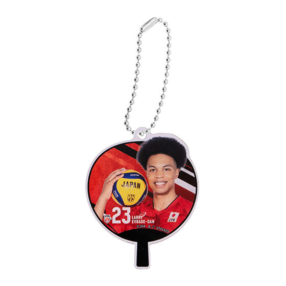バレーボール男子日本代表 うちわアクリルチャーム｜ガシャポン