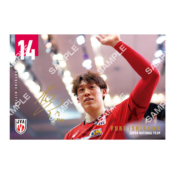 フラットガシャポン】バレーボール男子日本代表 ポストカード