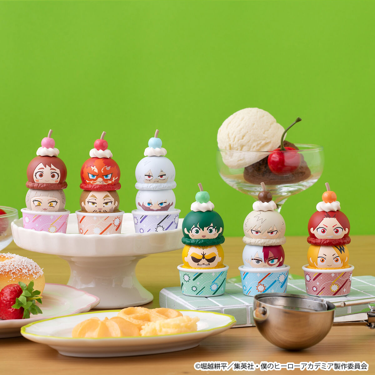 つみちぇん 僕のヒーローアカデミア 【ワッフルコーンカップ付きセット