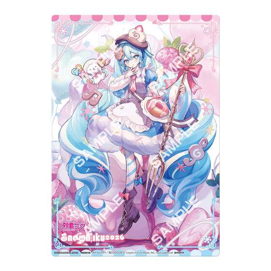 ジャンボカードダス/フラットガシャポン】初音ミク 雪ミク2026 クリア