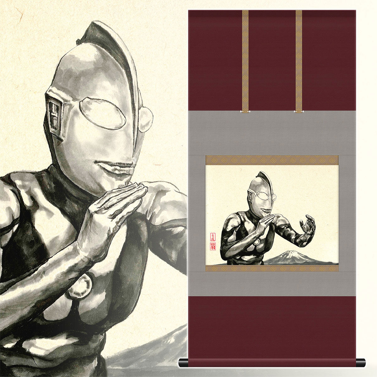 ウルトラマンシリーズ 放送開始50年記念 掛軸【3次：2017年12月発送