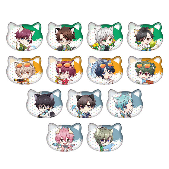 スタンドマイヒーローズ in ナンジャタウン」ねこ型缶バッジ