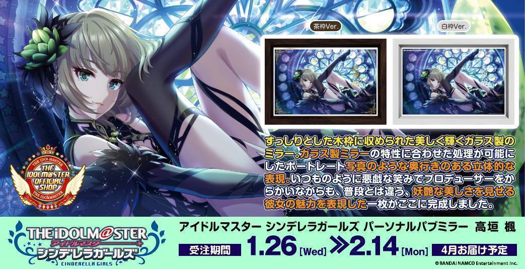 高級感ただようインテリア、「パーソナルパブミラー」シリーズに「高垣