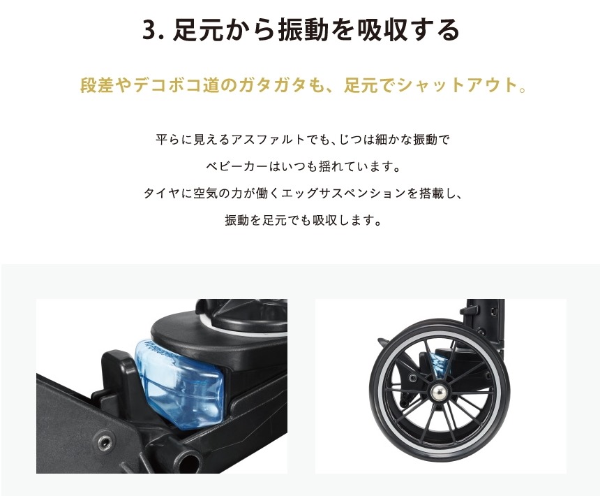 スゴカルα 4キャス compact エッグショック HT ヘリンボンネイビー