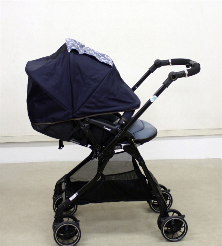 スゴカルα 4キャス compact エッグショック HT ヘリンボンネイビー