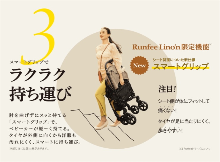 ランフィ リノン7 / Runfee Lino'n RB3L グレージュ №10525 | ベビー