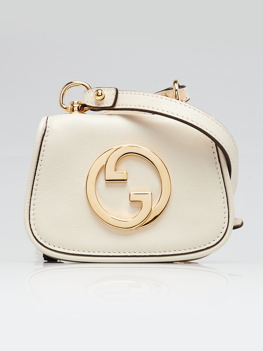 Gucci White Leather Blondie Mini Crossbody Bag | Yoogi's Closet