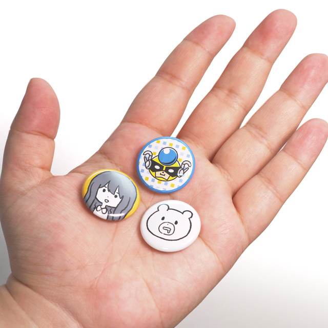 ミニ缶バッジ 25mmサイズ | 缶バッジの達人