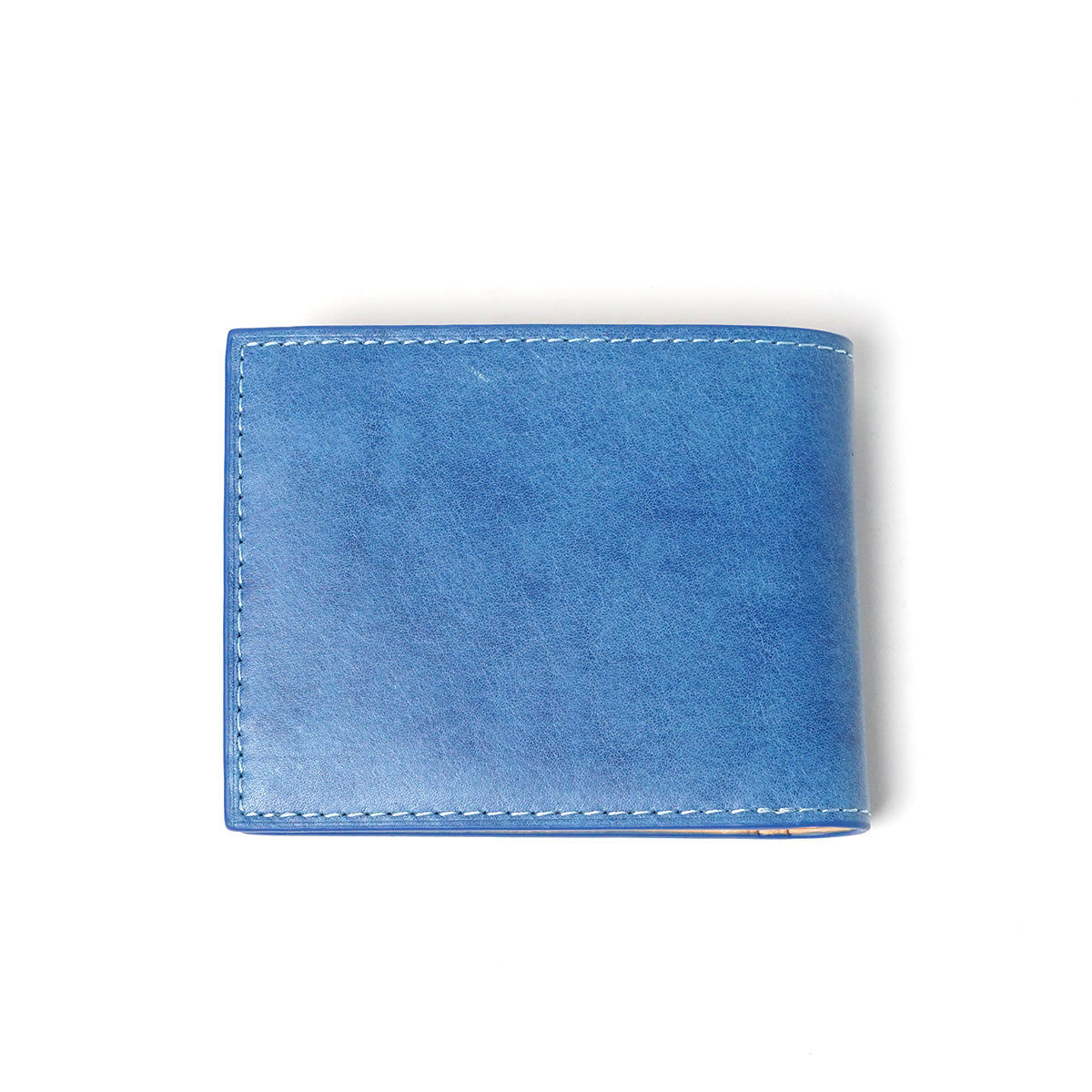 藍染め レザー 二つ折り財布 ZYS098