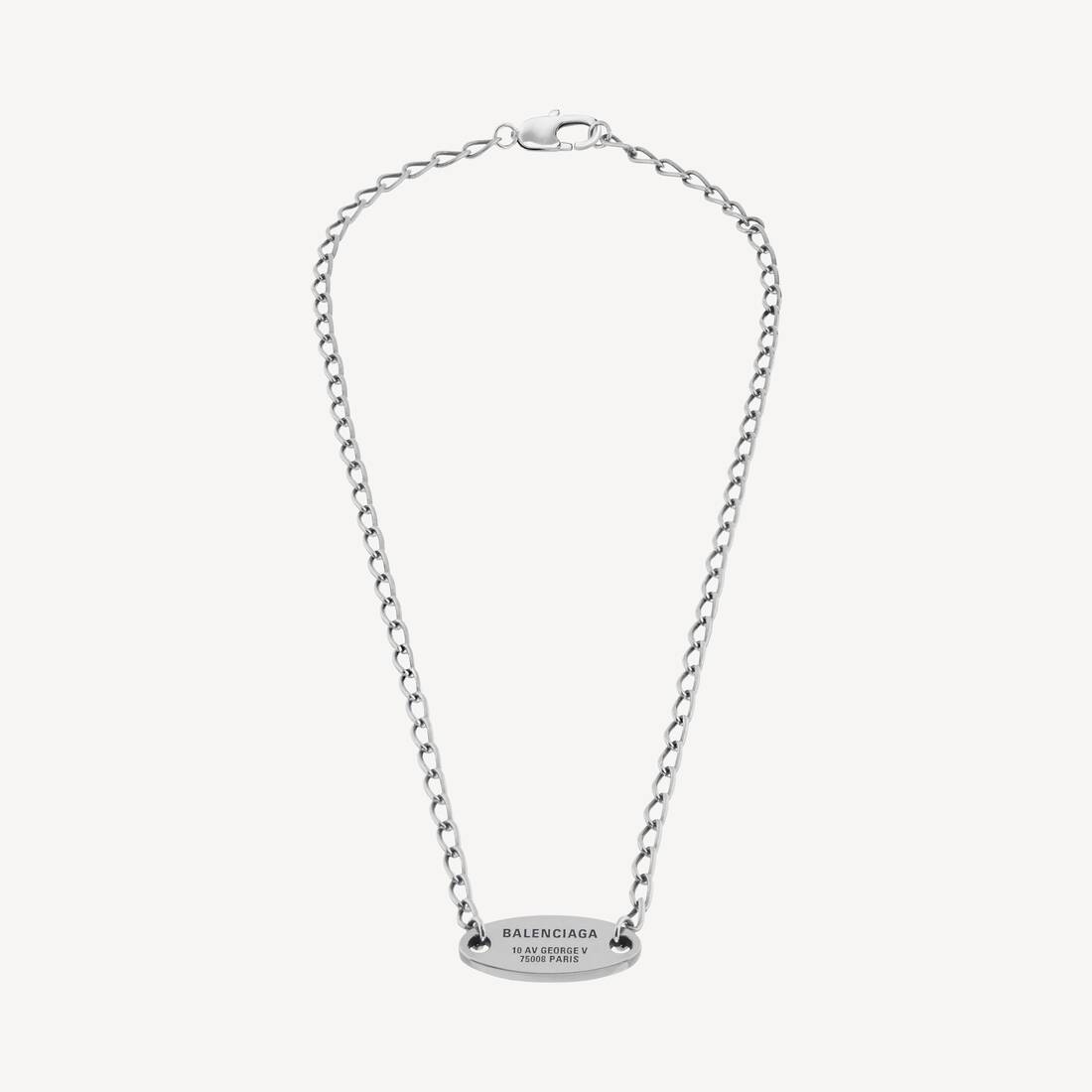 Everyday ネックレス で アンティークシルバー | Balenciaga JP