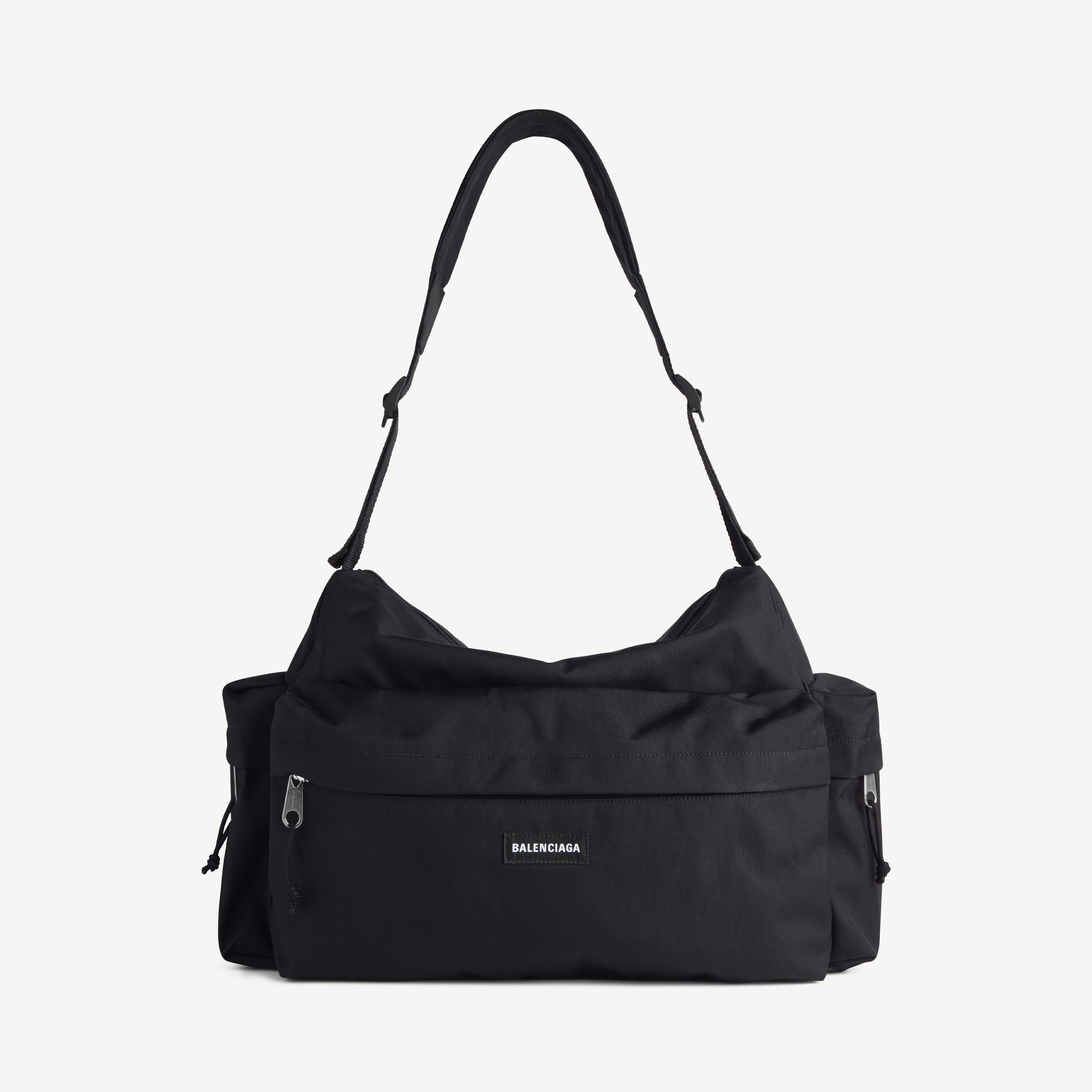 Men's Explorer Multipocket Weekender Medium in Black | Balenciaga FR