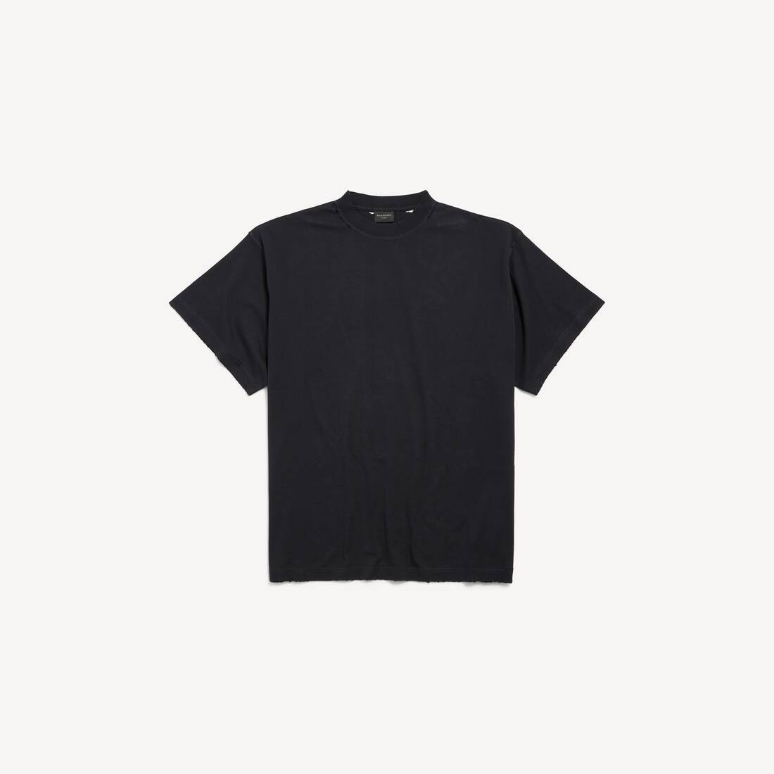 杢ブラック/レッド の メンズ Security Tape Logo Tシャツ オーバー