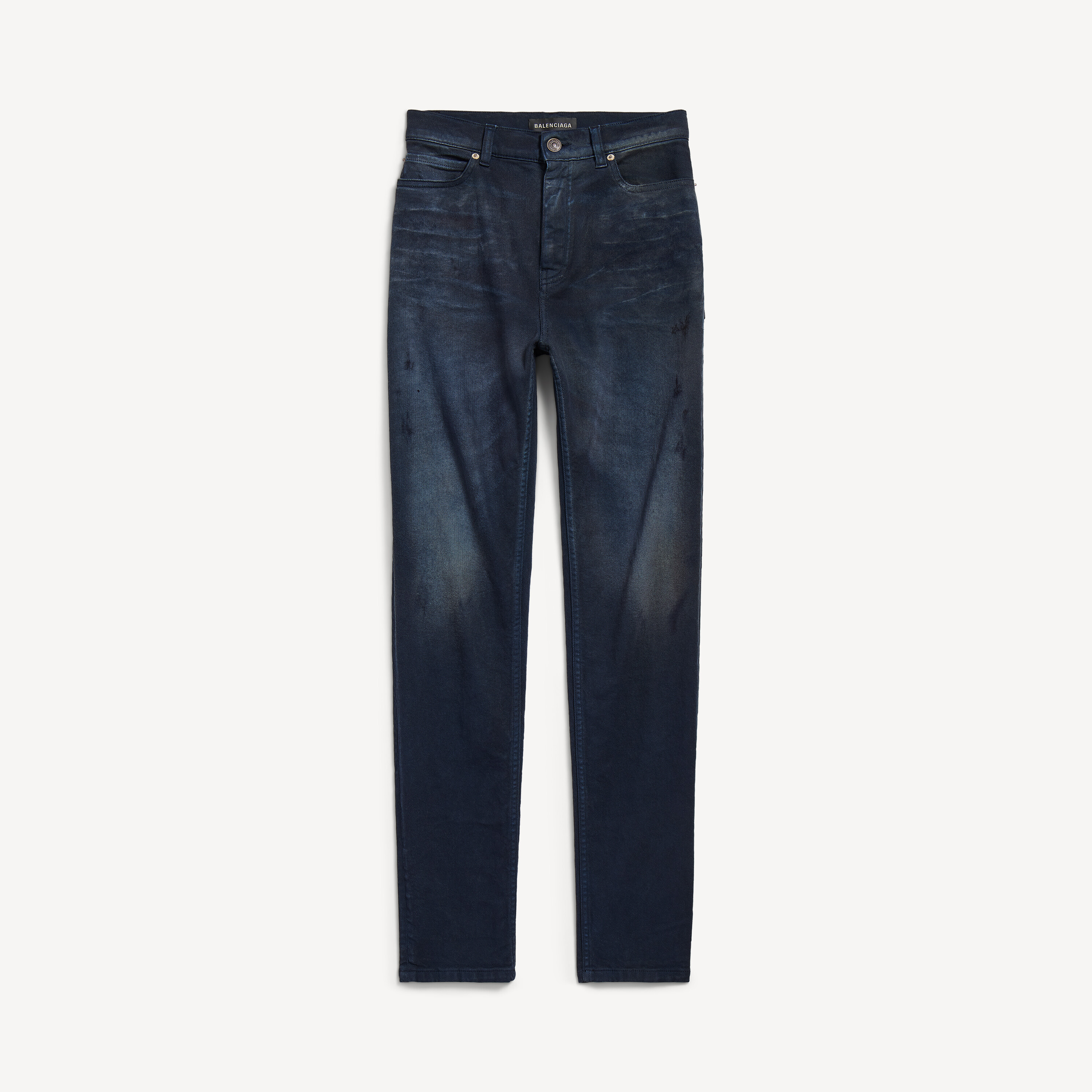 ネイビー/ダーティーエフェクト ダーク ブルー の ウィメンズ スキニー