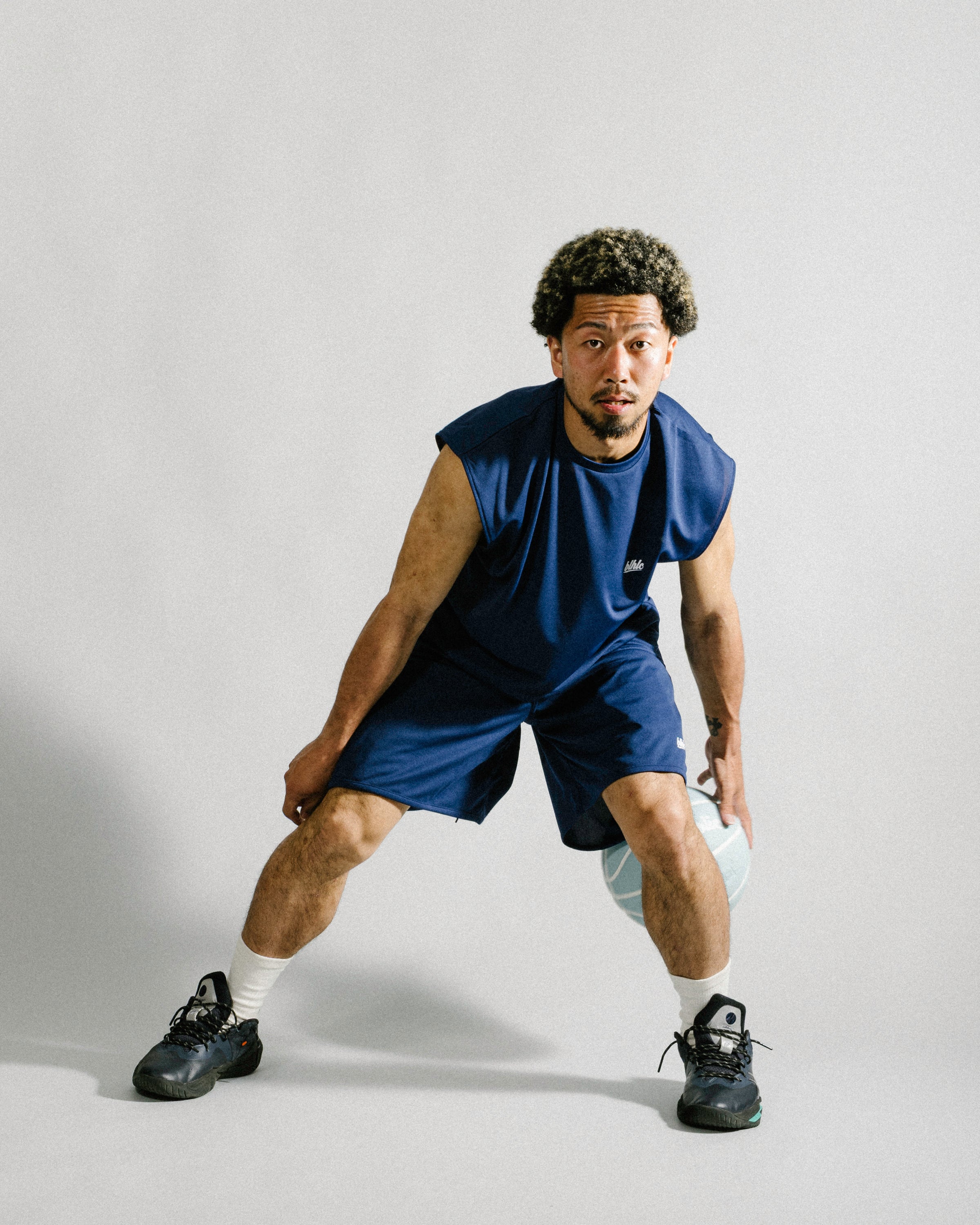 Basic Zip Shorts (navy/white) – ballaholicオンラインショップ