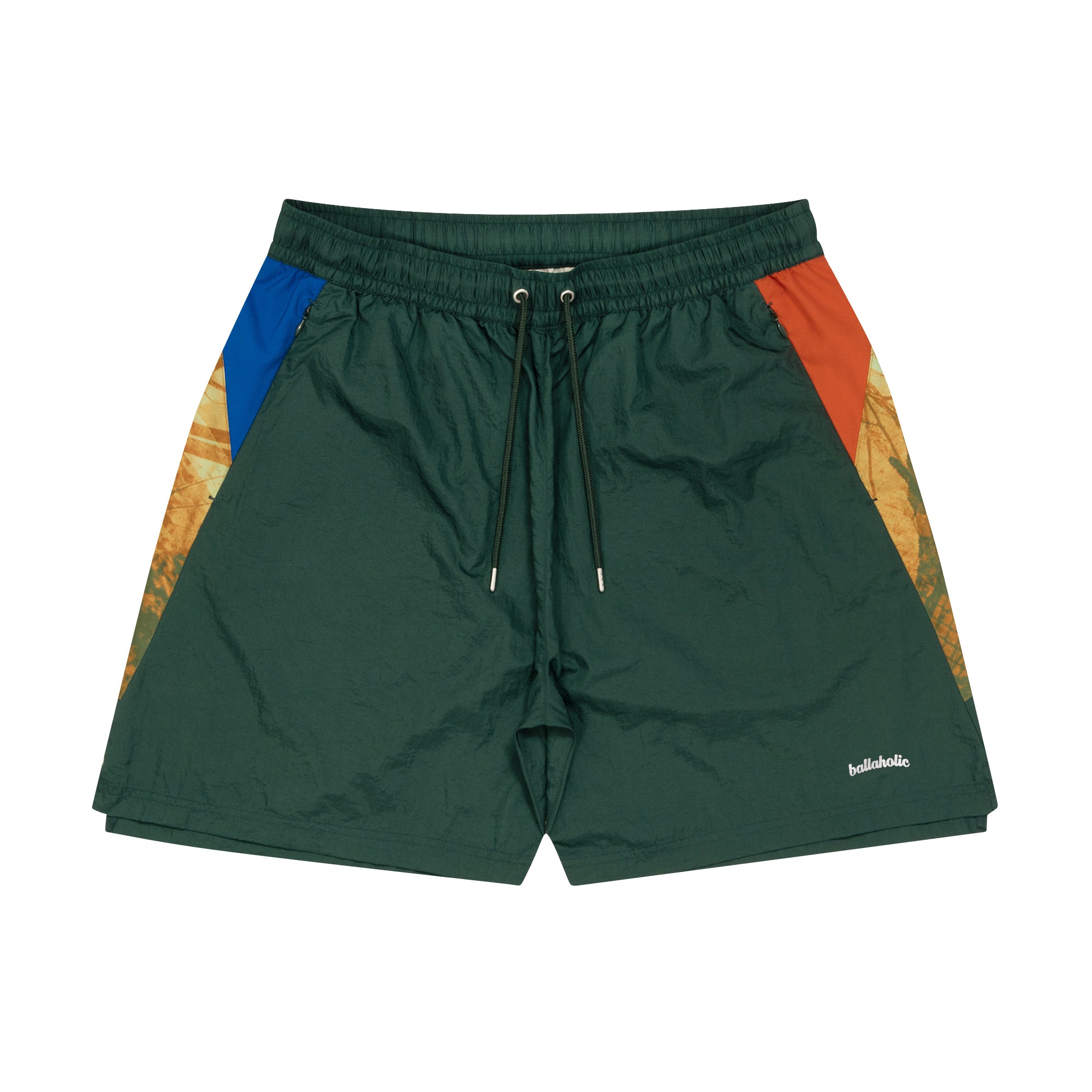 W Face Zip Shorts (court green) – ballaholicオンラインショップ
