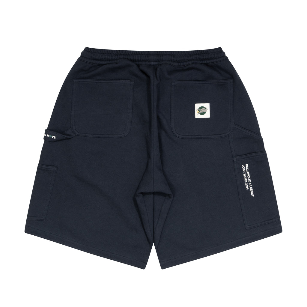 LEEGET × ballaholic Reversible Painter Sweat Shorts -FLUID MOVE