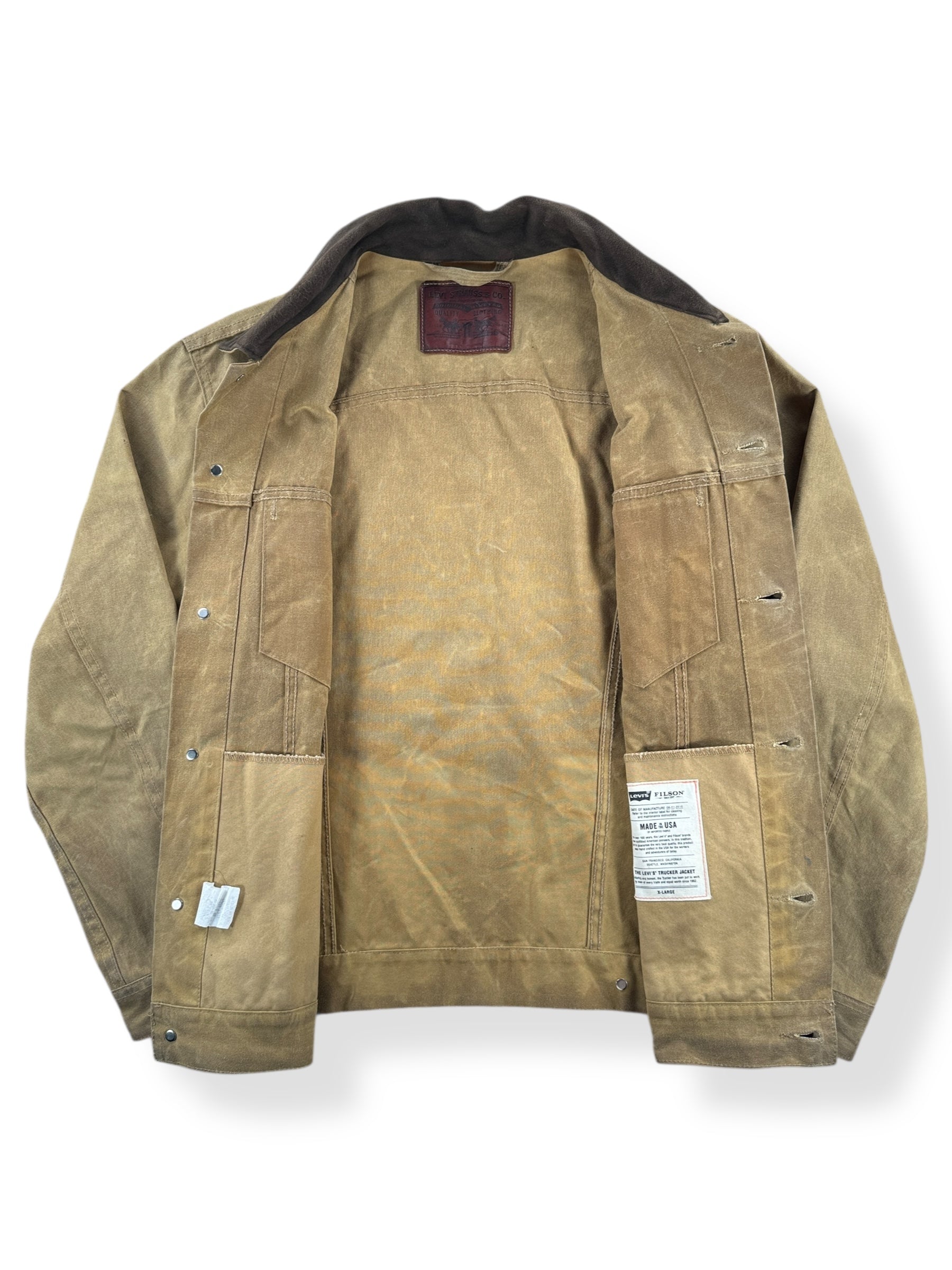 Filson X Levis Tan Type III Trucker Jacket SZ Large – The Barn Owl
