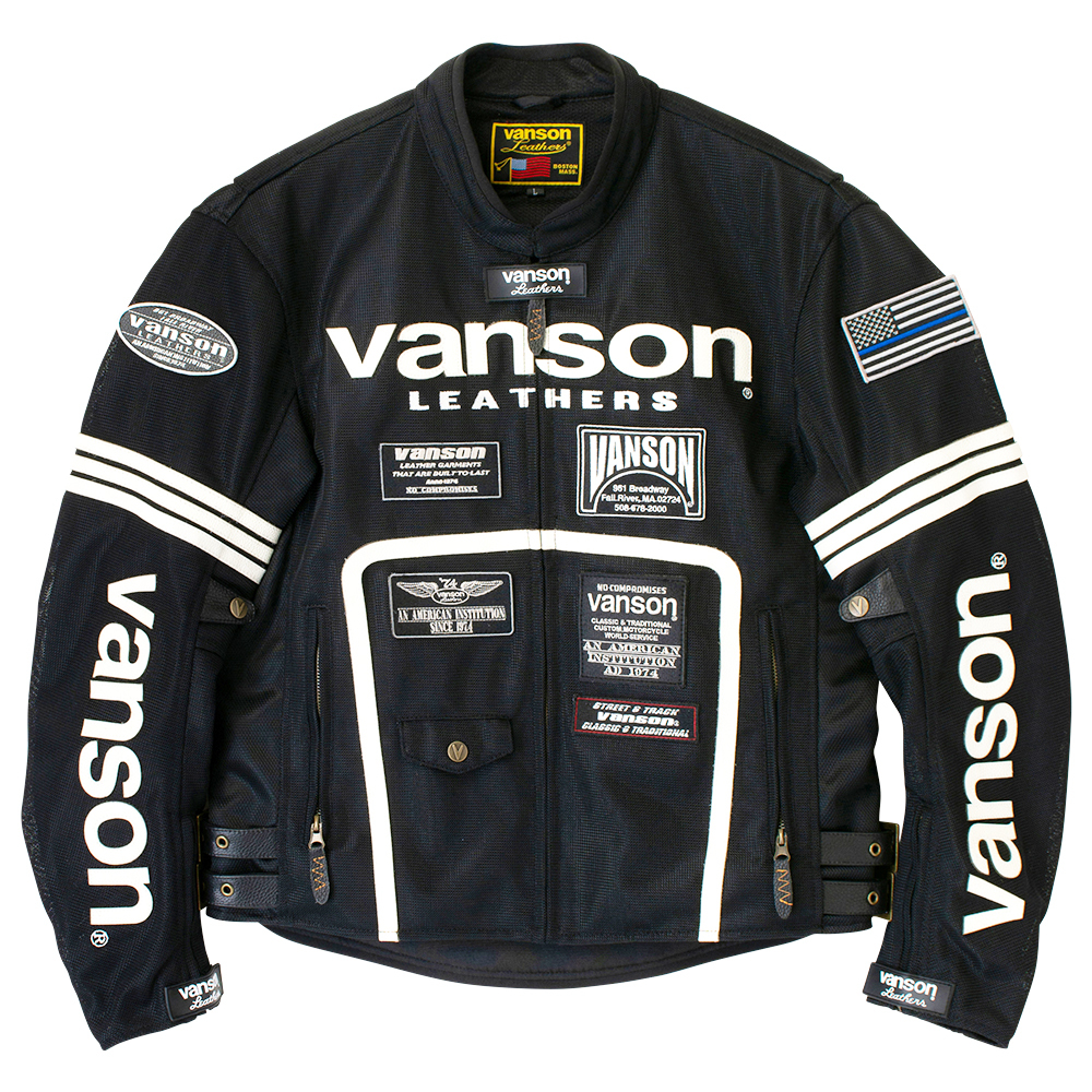 VS25105S メッシュライダースジャケット | vansonleathers