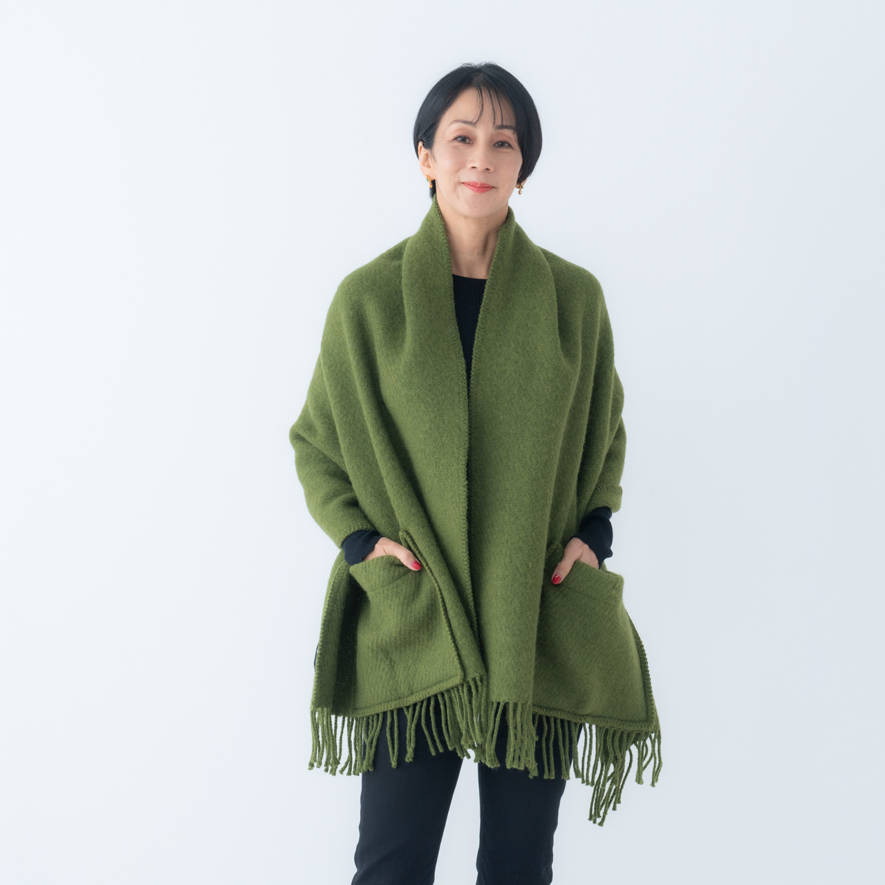 ラプアン カンクリ ポケットショール（5色） | 中村江里子セレクション