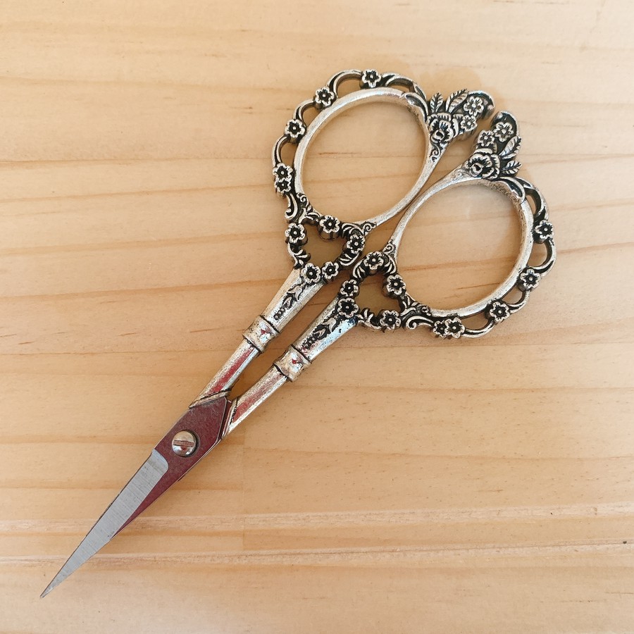 デザインシザー おしゃれハサミ 花柄 オシャレハサミ アンティーク風