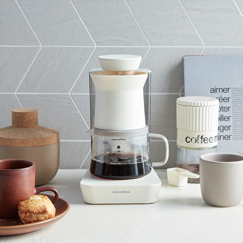 レコルト レインドリップコーヒーメーカー／ホワイト RDC-1(W