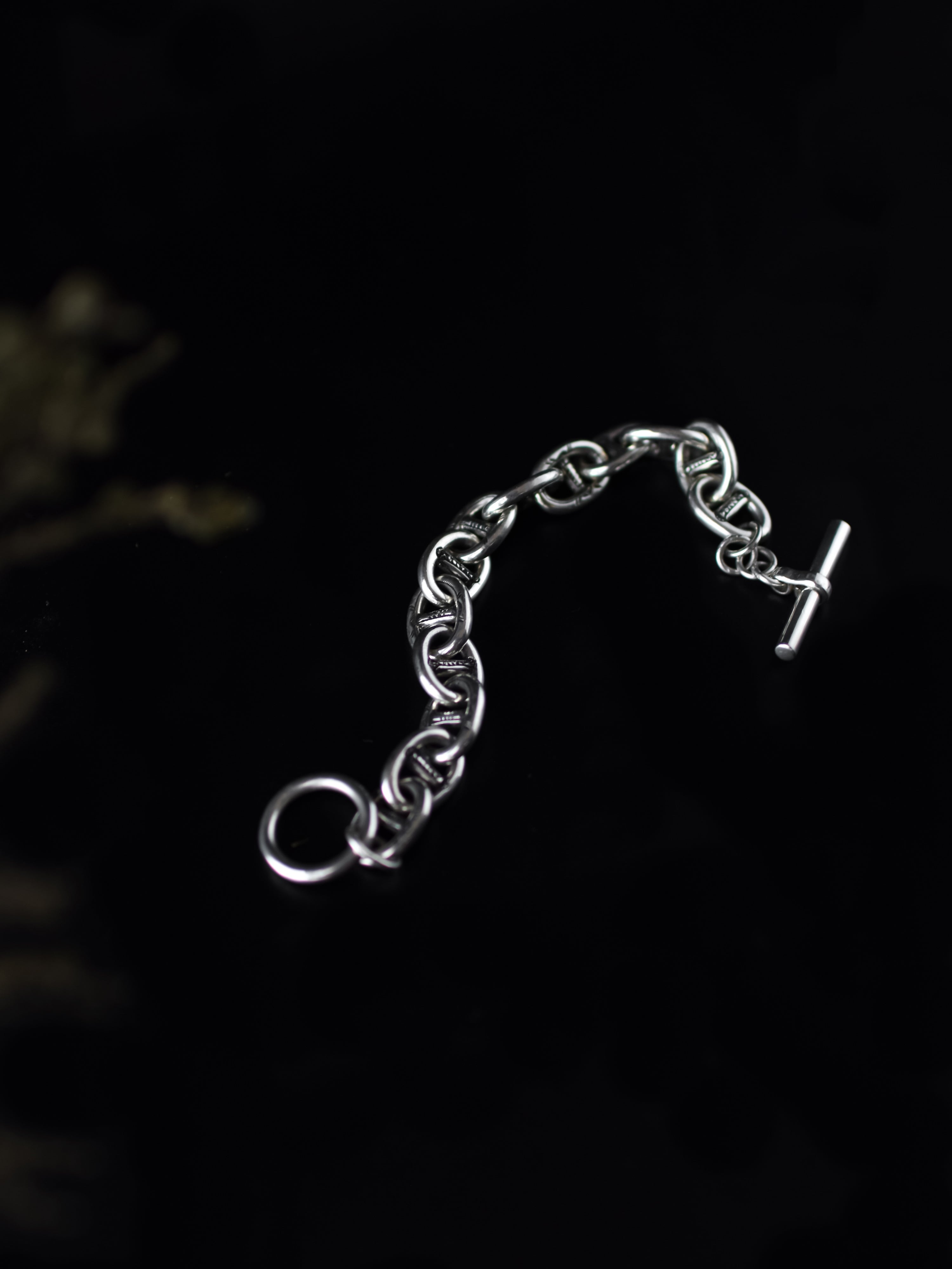 Touareg Silver × Anchor chain Bracelet | côté
