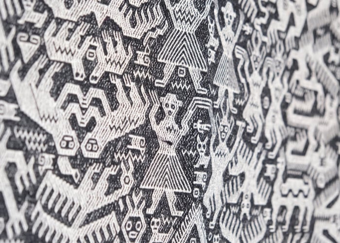 南米 ボリビア 織物 タラブコ織タペストリー 南米 ボリビア 織物