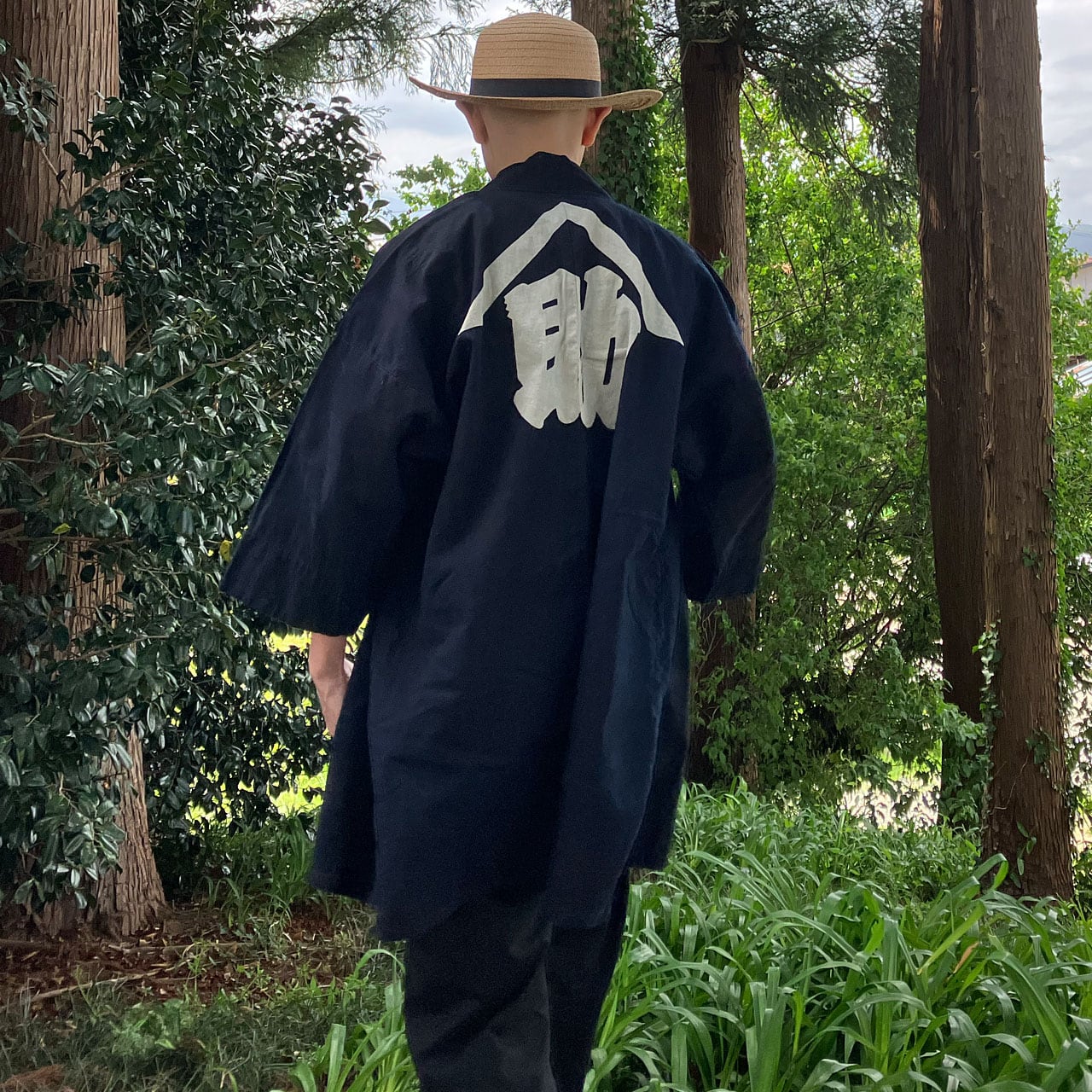 印半纏 藍染 木綿 大紋入り｜昭和中期のジャパンヴィンテージを纏う一