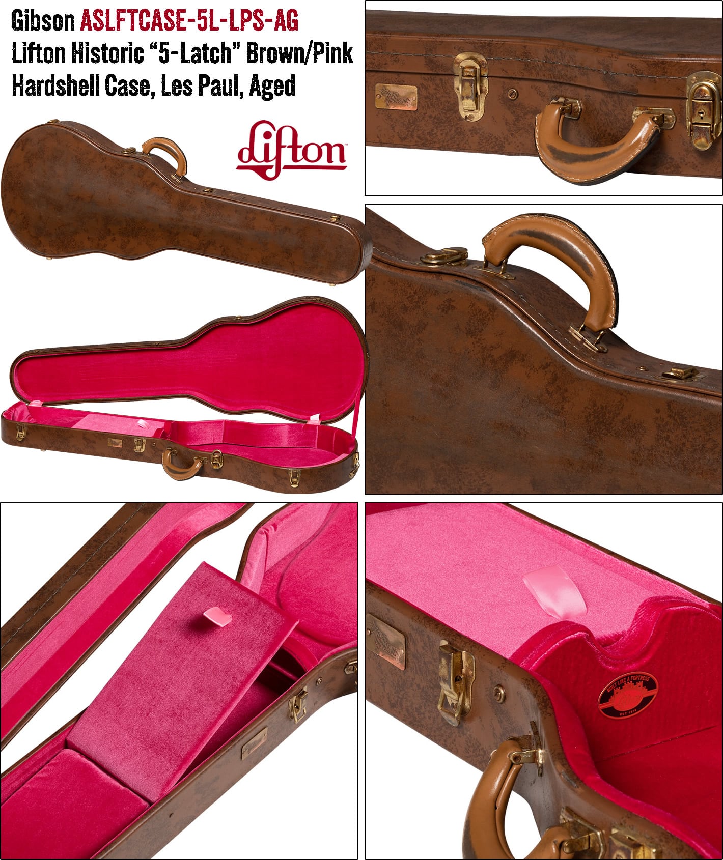 ギブソンカスタムショップ レスポール 50sスタイル ハードケースカバー