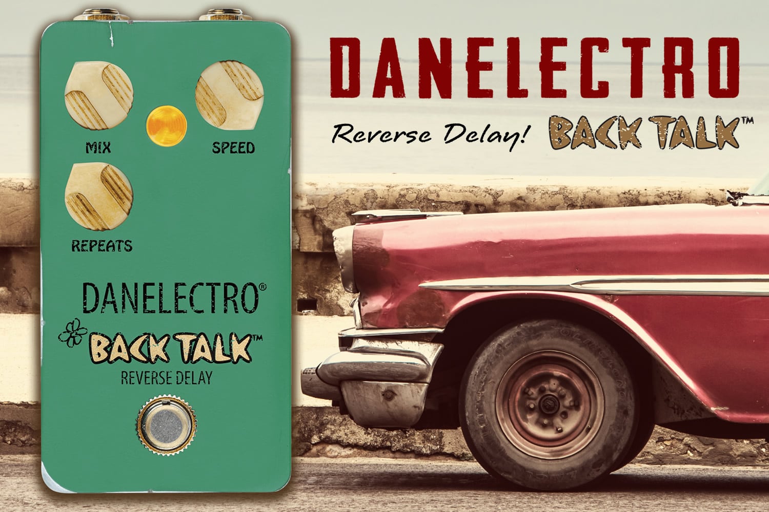 リバース・ディレイの名器復活！ダンエレクトロ「Back Talk