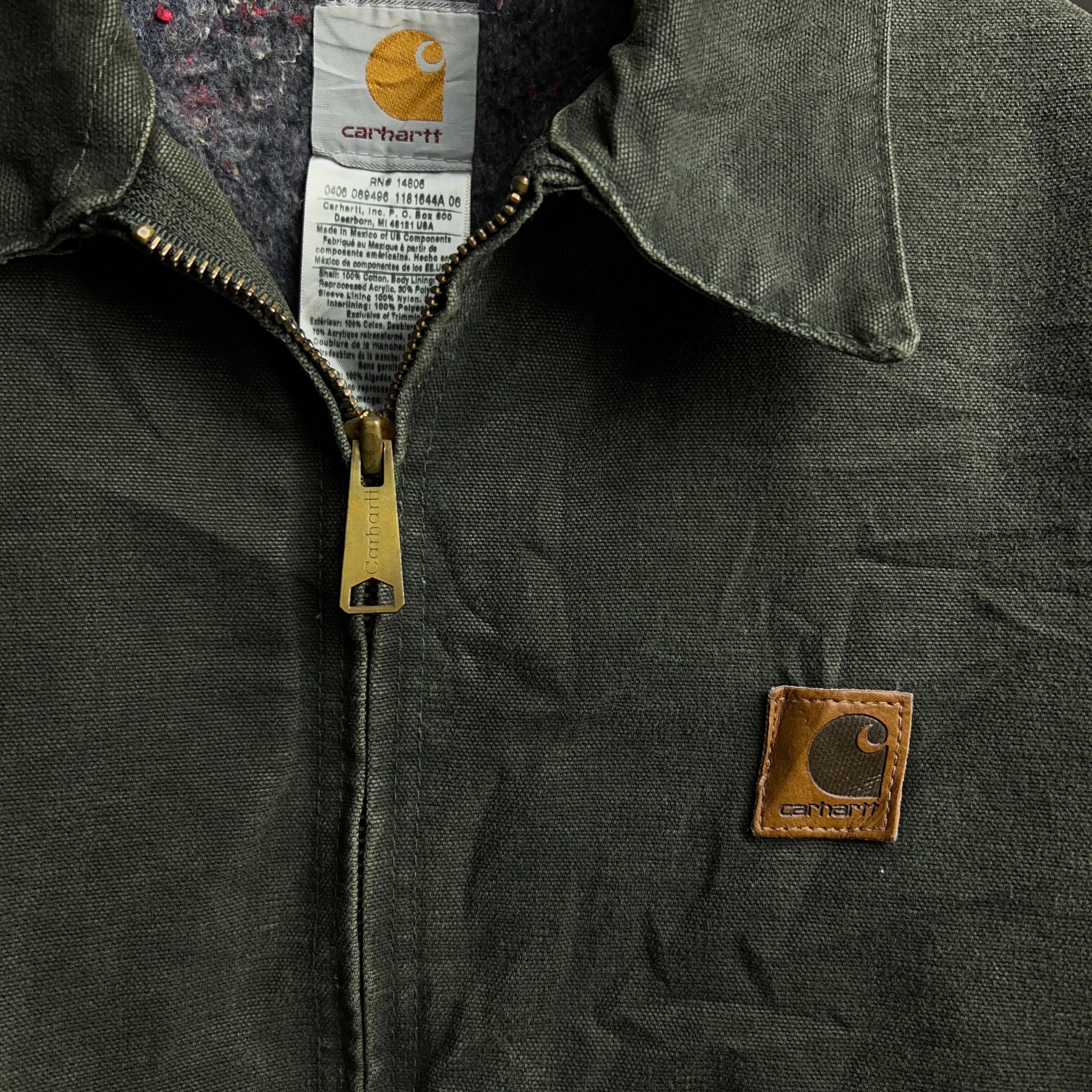 90's~00's “Carhartt” DETROIT JACKET J146 MOSS カーハート