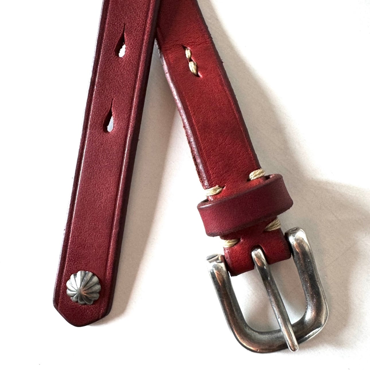 Vintage Works Leather belt DH5739 CH-4 PAPAYA (赤茶）サイズFREE